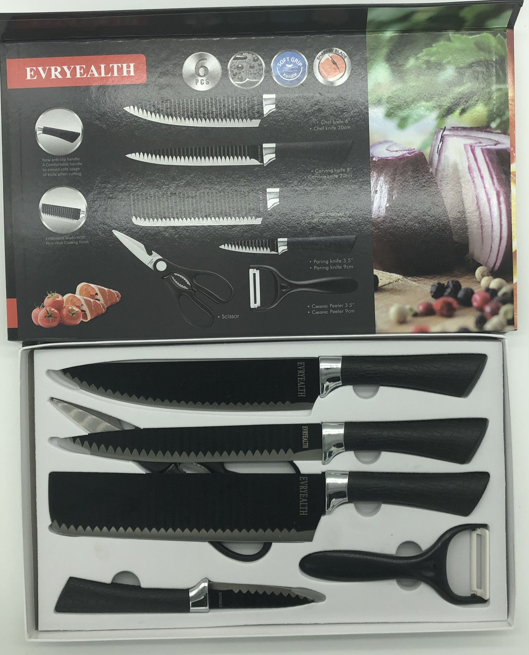 6-piece set of cutting tools