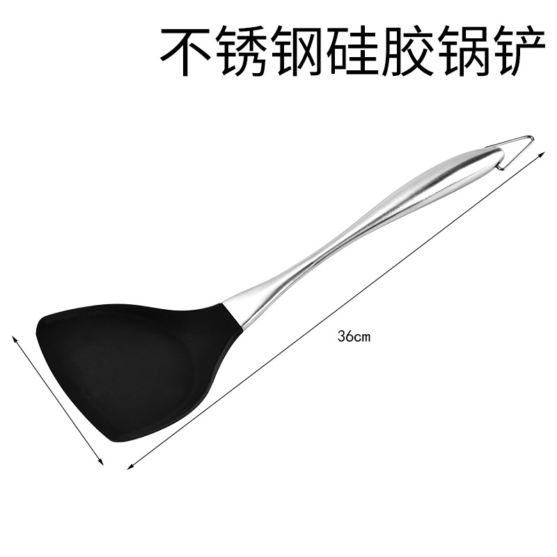 Stainless steel silicone spatula